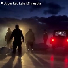 BREAKING: A Massive Rescue operation more than 75 people are stranded on a large broken sheet of ice