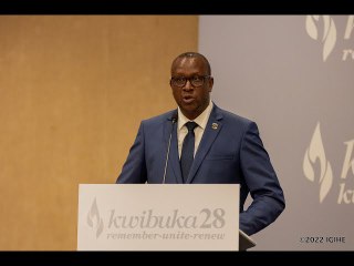 Ministre Dr. Jean Damascène Bizimana s'adresse aux diplomates accrédités au Rwanda #Kwibuka28