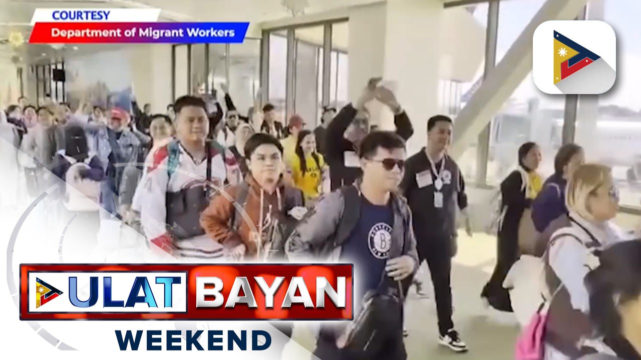Mga OFW na umuwi para sa bagong taon, sinalubong at binigyan ng regalo ng DMW, OWWA at PCSO