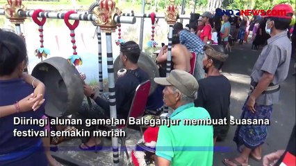 Meriahkan Akhir Tahun, Warga Desa Suwat Gianyar Gelar Tradisi Perang Air