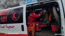 I soccorsi della Mezzaluna Rossa dopo l'ultimo attacco a Khan Younis