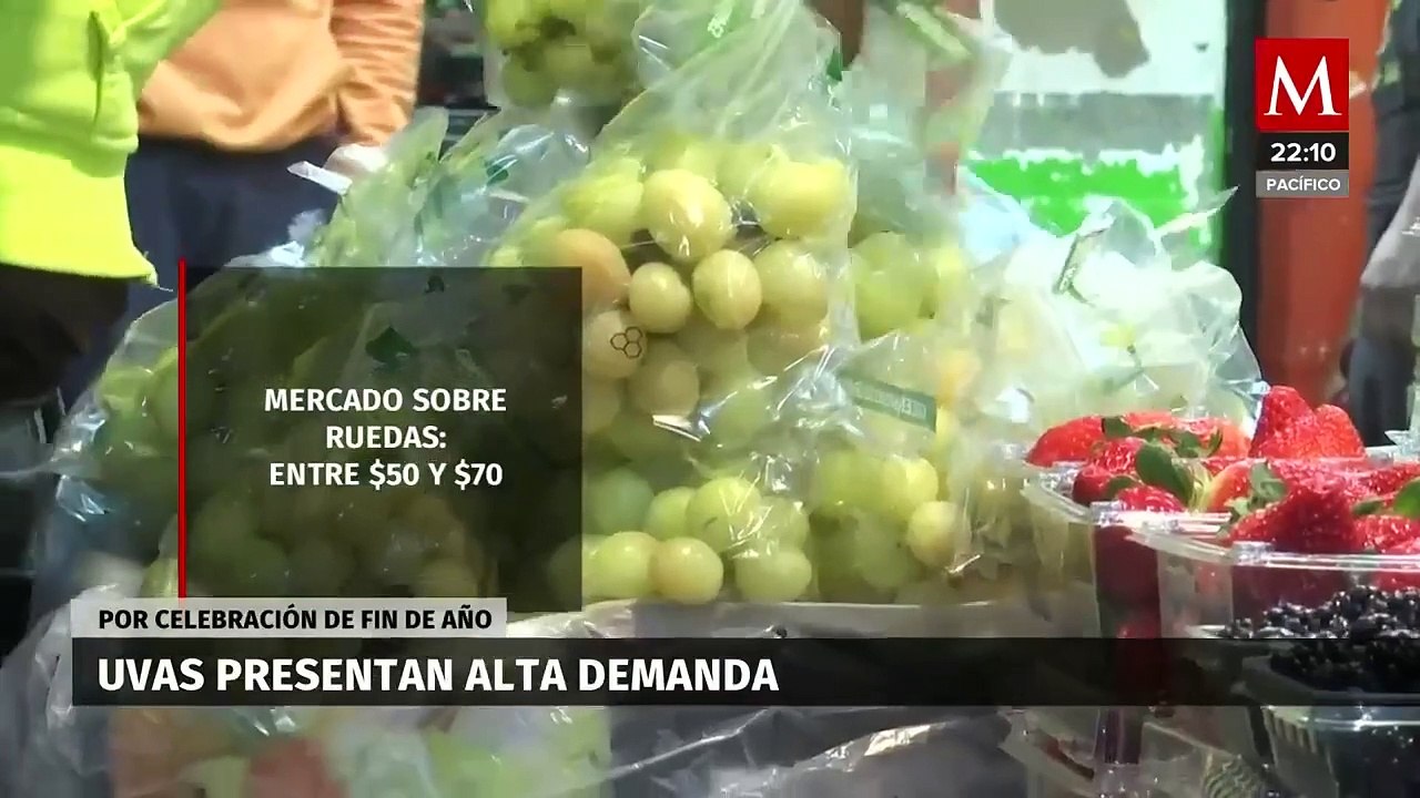 Uvas presentan alta demanda por fiestas de fin de año