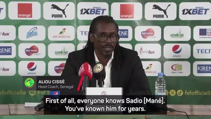 Скачать видео: Senegal boss Cisse defends Mane attitude qualms