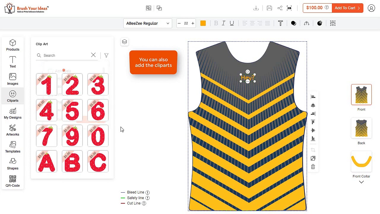 3D Preview of Custom T-Shirt Design #webtoprint