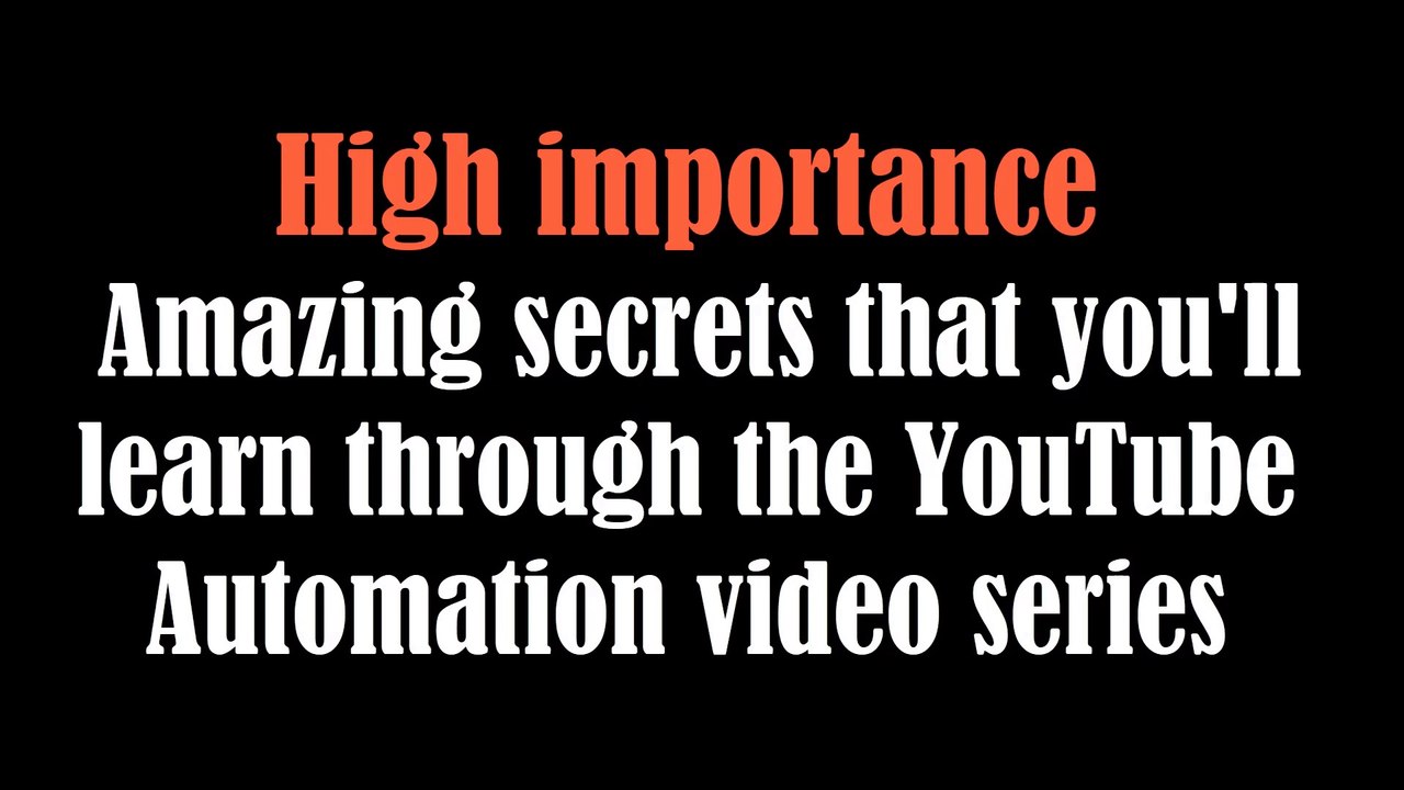 8 exclusive secrets! In YouTube Business.only in our YouTube Automation Business course. Don't miss out on the key to YouTube success!"