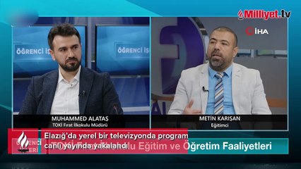 Elazığ'da 4.2 büyüklüğünde depreme canlı yayında yakalandılar