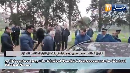 Algérie : Le Général Toufik à l'enterrement du Général Khaled Nezar