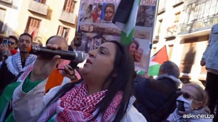 A Madrid centinaia in piazza per i palestinesi: "Boicottate Israele"