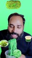 Random Green Food Mukbang  #shorts #asmrfood #asmreating