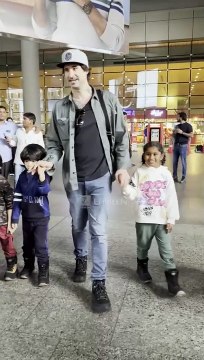 Sunny Leone With Family Arrives At Airport Post Vacay