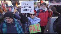 A Madrid centinaia in piazza per i palestinesi: 