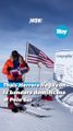 Montañista Thais Herrera ondea la bandera dominicana