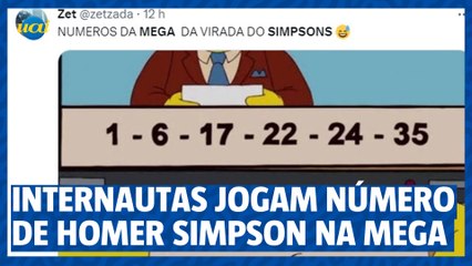 Mega da Virada: internautas apostam em jogo de Homer Simpson para tentar a sorte