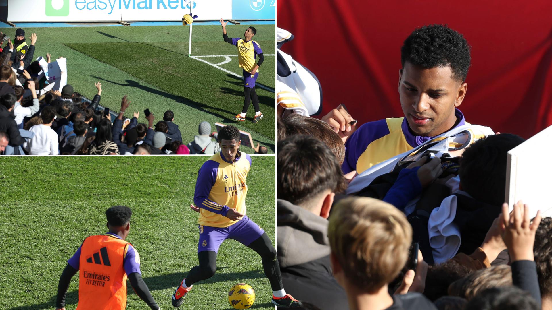 El Real Madrid entrena ante 5.700 aficionados sin Camavinga, Lucas Vázquez ni Mendy.mp4