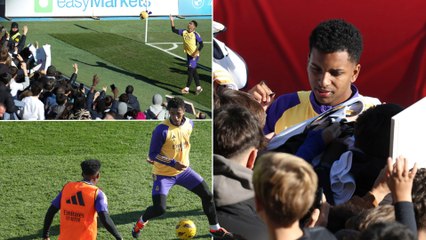El Real Madrid entrena ante 5.700 aficionados sin Camavinga, Lucas Vázquez ni Mendy.mp4