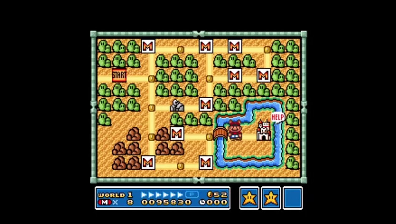 Super Mario Bros 3 Mundo 1 Barco all Stars snes nintendo