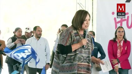 Xóchitl Gálvez visita Texcaltitlán tras disturbios por extorsión