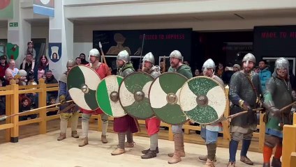 Viking invaders celebrate midwinter Yule Festival