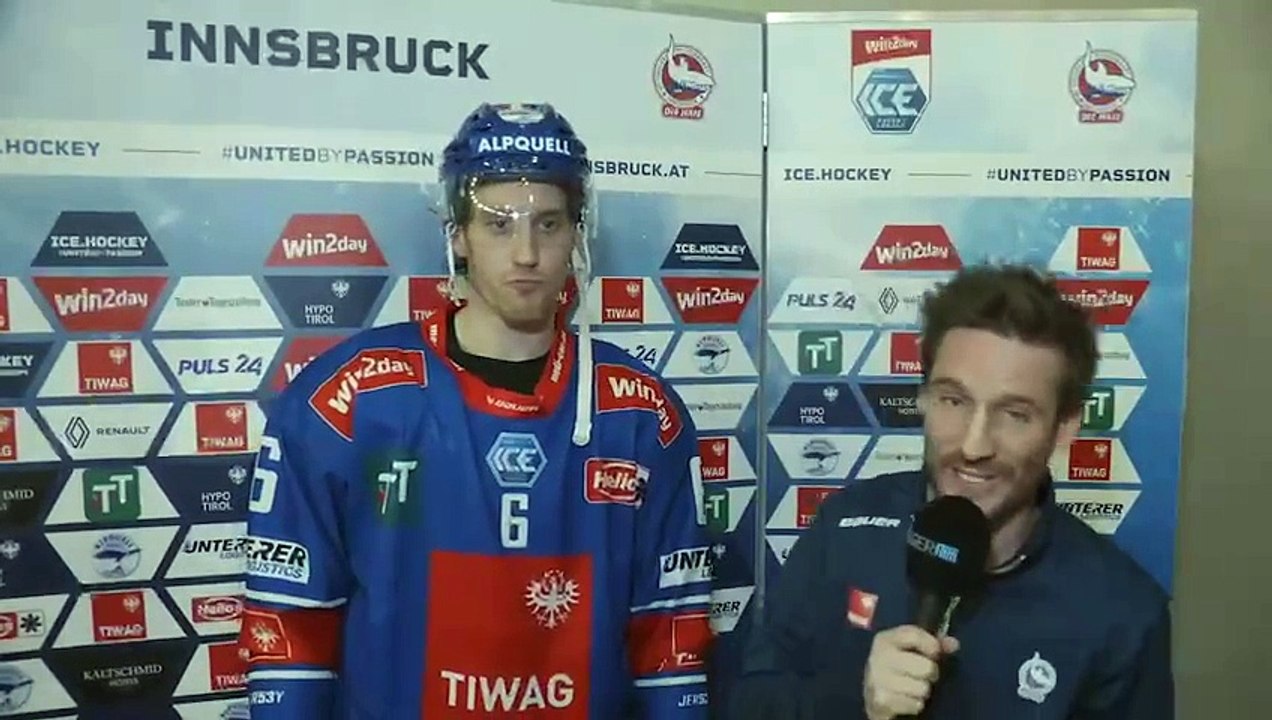 Nick Albano (HCI) nach dem Sieg gegen die Pioneers