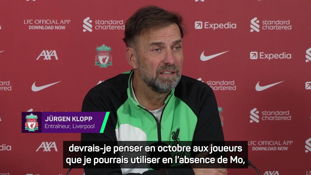 Klopp : "Nous savons que la CAN apparaît de temps en temps et que Mo doit partir"