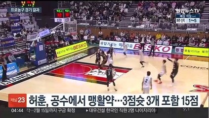 '코뼈 골절' 허훈, 마스크 투혼…KT 3연승 견인