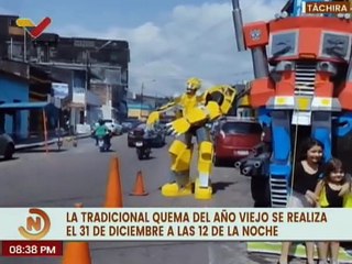 Familias del edo. Táchira se preparan para celebrar el tradicional ''Quema del Año Viejo''