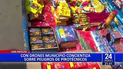 San Miguel: autoridades advierten sobre peligros de los pirotécnicos