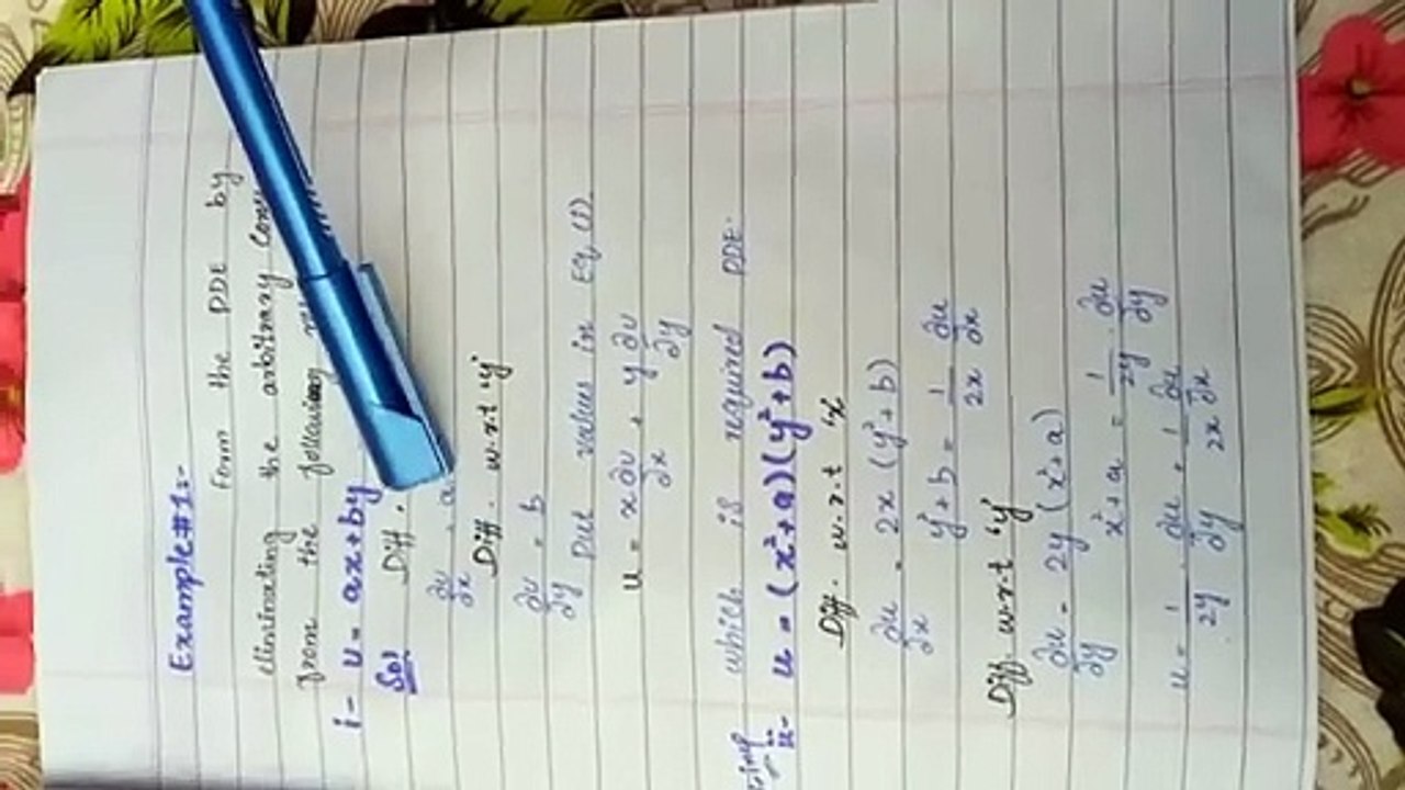 Example#1,2_Chapter_1_PDE_by_Dr._nawazish_Ali_Shah_#pde_#math(360p)