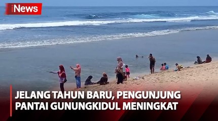 Pengunjung Kawasan Pantai Gunungkidul Terus Meningkat Jelang Tahun Baru