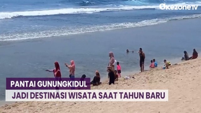 Kawasan Pantai Gunungkidul Jadi Destinasi Wisata Libur Tahun Baru