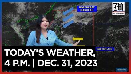 Today's Weather, 4 P.M. | Dec. 31, 2023