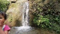 Natural waterfall  of cold water in summer. #water #waterfall