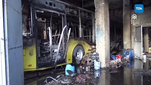 Sarıkamış Belediyesi garajında yangın