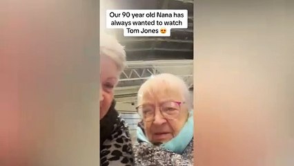 Tom Jones superfan, 91, in tears after family surprise her with concert tickets