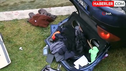 Kontrolden çıkan otomobil çaya uçtu: 7 yaralı