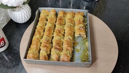 بقلاوة تركية مقرمشة بعجينة الفيلوبنييينة و معسلة حتى القلب❤️الصراحة تستحق التجربة