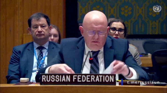 Выступление представителя РФ Небензи на заседании СБ ООН в связи с ударами по Белгороду 30.12.2023.