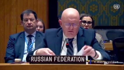 Выступление представителя РФ Небензи на заседании СБ ООН в связи с ударами по Белгороду 30.12.2023.
