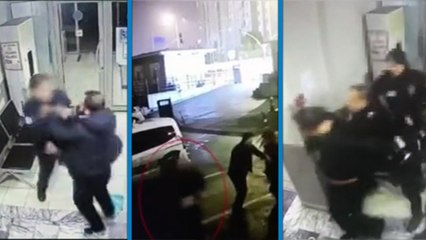 Başakşehir'de karakolda polise saldırıp kaçtı
