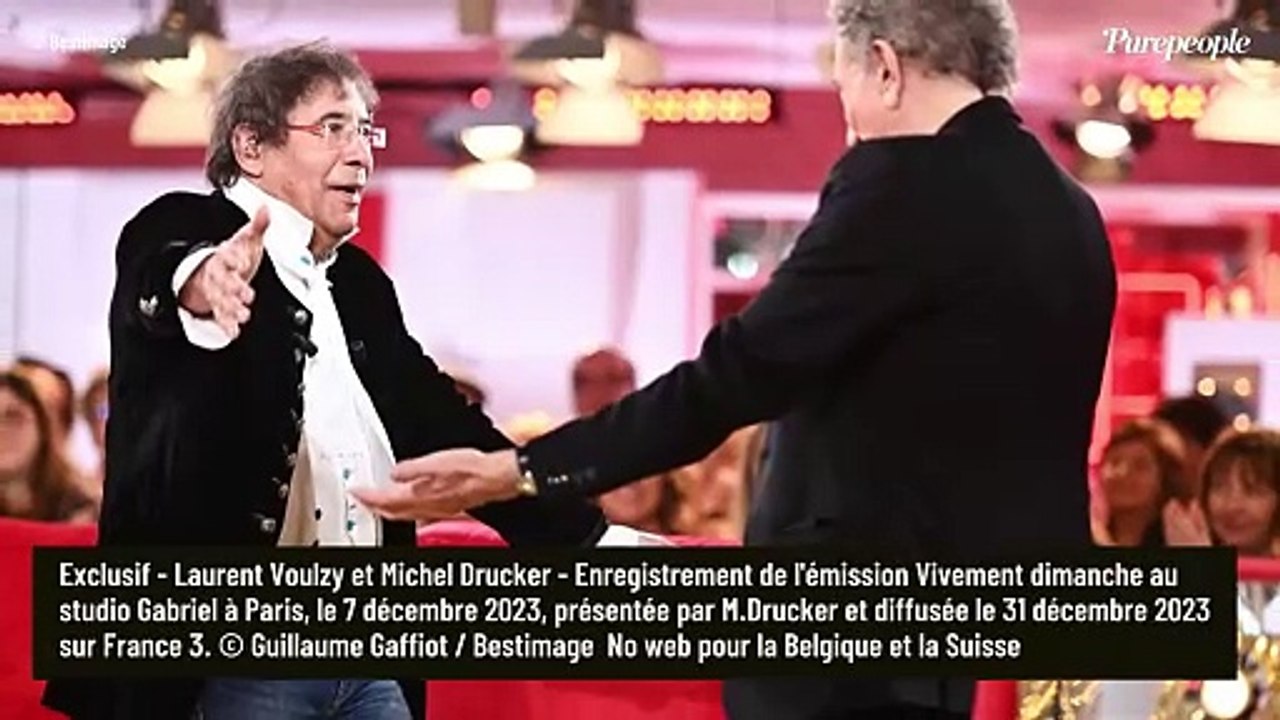 PHOTOS Laurent Voulzy en tenue de gala, Babette de Rozière avec son discret époux sur le plateau de Vivement Dimanche