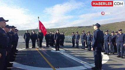 TCG Burgazada, yeni yılda nöbette