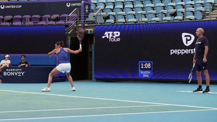 United Cup 2024 - La France de Caroline Garcia et d'Adrian Mannarino en United Cup à Sydney