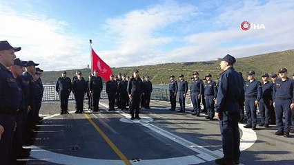 Türkiye’nin göz bebeği TCG Burgazada, yeni yılda nöbette