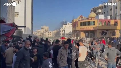 Gaza City, edifici distrutti e macerie