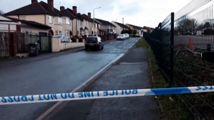 Footage from the scene in Wolverhampton where Deavon Harrison died