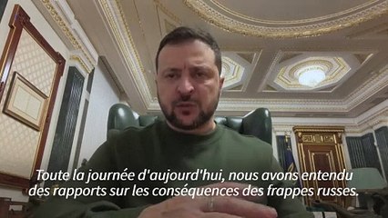 Le président ukrainien Zelensky affirme que des frappes russes ont tué 39 personnes
