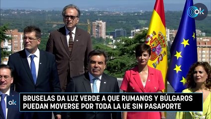 Bruselas da luz verde a que rumanos y búlgaros puedan moverse por toda la UE sin pasaporte