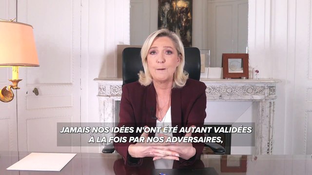 Avant les voeux d'Emmanuel Macron ce soir à 20h, sa principale opposante Marine Le Pen présente les siens sur les réseaux sociaux: Je formule un voeu : refaire de la France une terre de prospérité, de sécurité, d'ambition et de grandeur