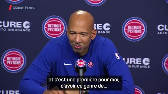 Pistons - Williams ému après la première victoire de Détroit en 29 matches