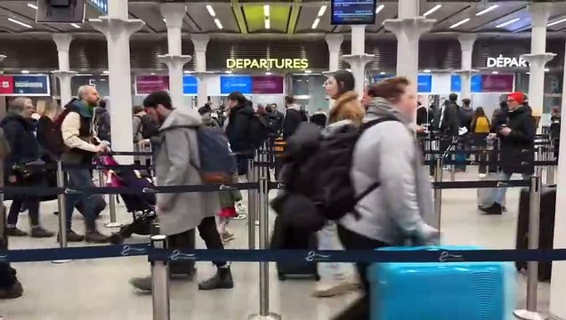 Eurostar services running from St Pancras International